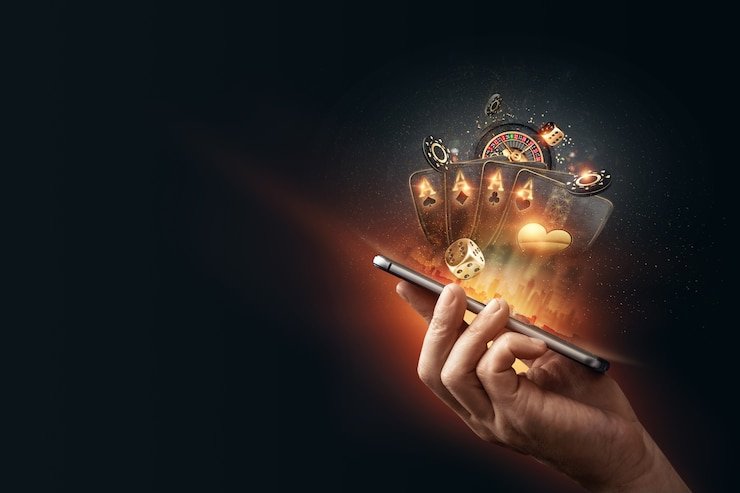 Interaksi pengguna dengan layanan taruhan olahraga digital dari o2h memakai perangkat mobile Android yang responsif